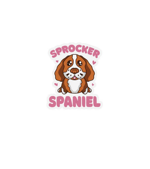 Sprocker Spaniel model mov pe tricou