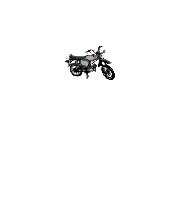 Motocicletă model alb pe tricou