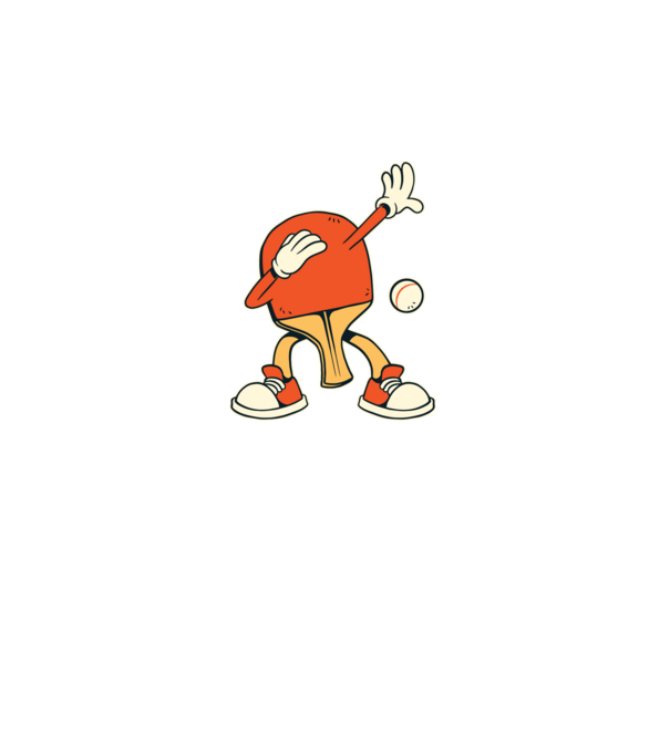 Ping Pong DAB model negru pe tricou