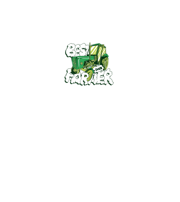Best Farmer Ever cu Tractor model negru pe tricou