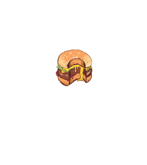 Hamburger model gri pe tricou