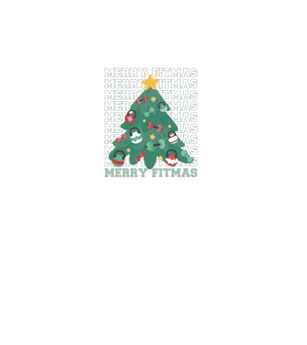 Merry Fitmas Fitmas Pom de Crăciun Fitness model turcoaz pe tricou