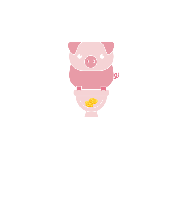 Little Pig model albastru închis pe tricou