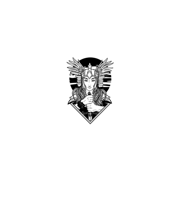 Zeița Valkyrie model gri pe tricou