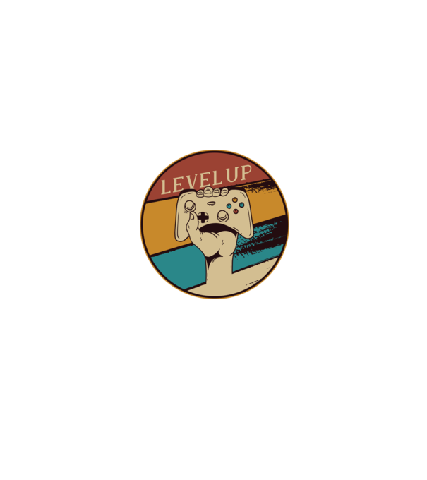 Level up - Trecere nivel Gamer model negru pe tricou