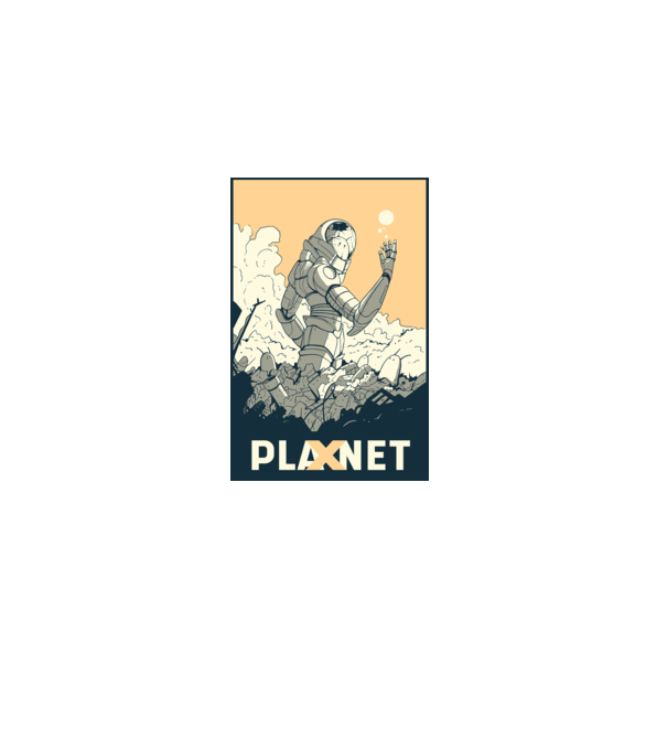 Planet X model gri pe tricou