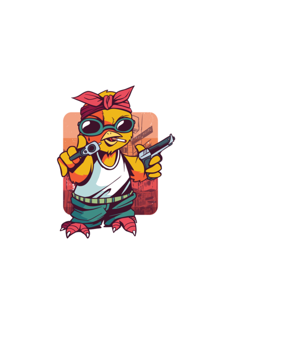 Pew Pew Pew Madafakas Pui model negru pe tricou