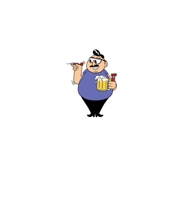 Jucător de darts model gri pe tricou