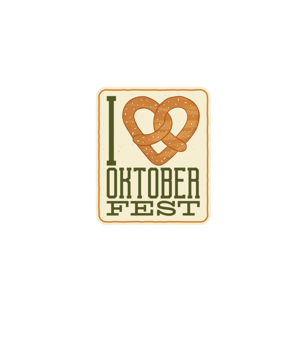 I Love Oktoberfest model negru pe tricou
