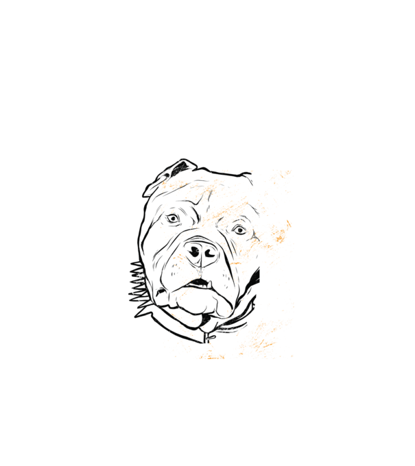 Cap Pitbull model negru pe tricou