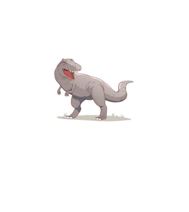 Dinozaur T-rex model negru pe tricou