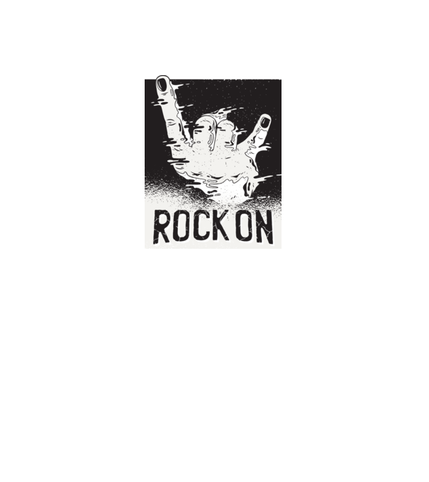 Rock On model gri pe tricou