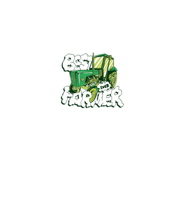 Best Farmer Ever cu Tractor model negru pe tricou