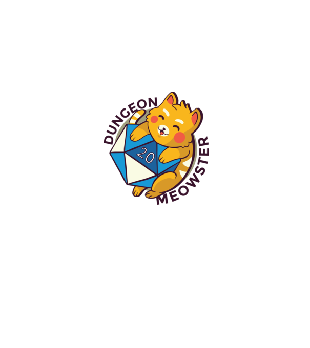 Dungeon Meowster joc de rol RPG tricou cu pisică model gri pe tricou