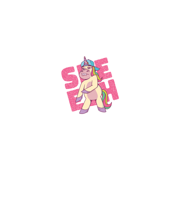 Unicorn Shesh model gri pe tricou
