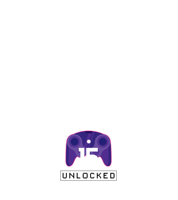 Level 15 Unlocked Gamer Birthday model albastru închis pe tricou