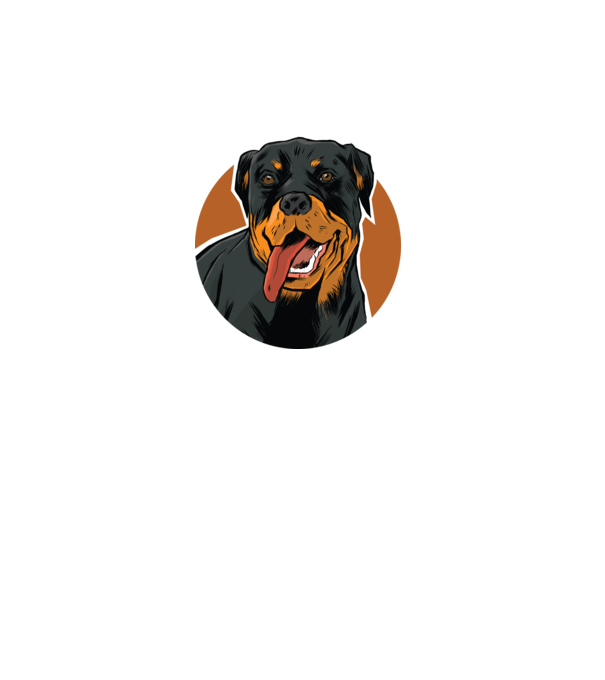 Tricou cu Câine Rottweiler model turcoaz pe tricou