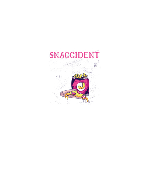 Snaccident model negru pe tricou