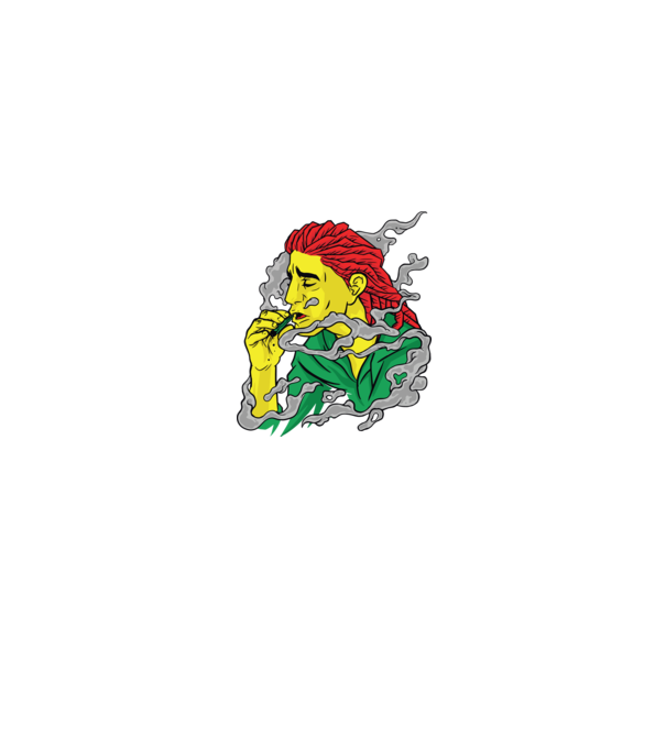 Dreadlock model negru pe tricou