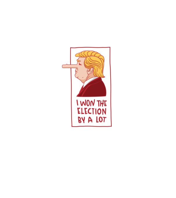 Pinocchio Trump model alb pe tricou