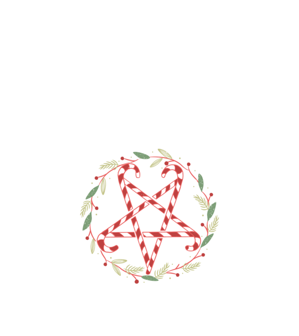 Pentagrama de Crăciun model negru pe tricou