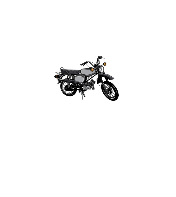 Motocicletă model gri pe tricou