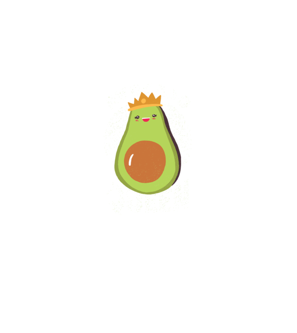 Avocado Queen Regina Avocado model verde pe tricou