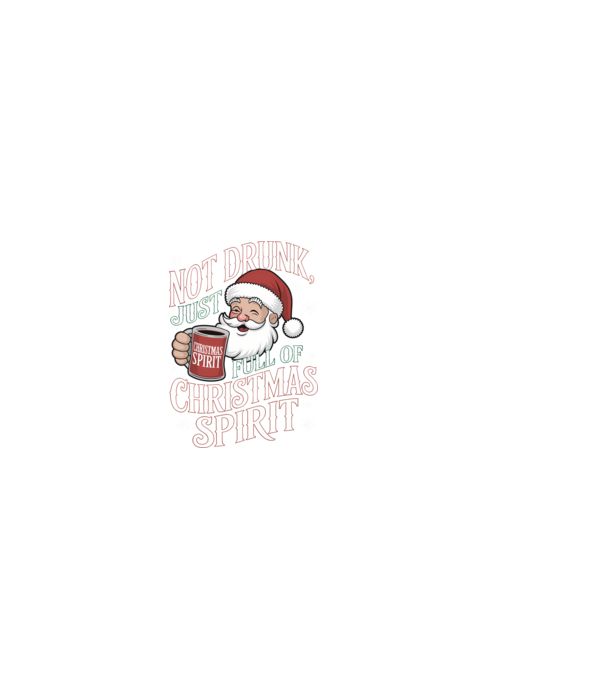 Christmas Spirit Santa model negru pe tricou