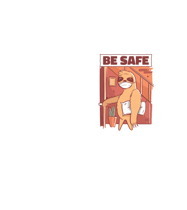 Leneș Be Safe model galben neon pe tricou