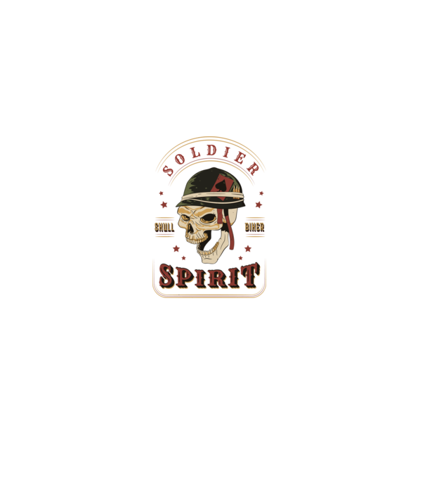 Soldat Craniu model negru pe tricou