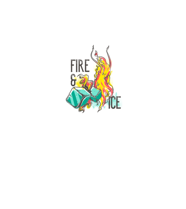 Fire and Ice model gri pe tricou