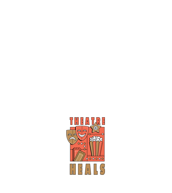 Teatrul vindecă model roz deschis pe tricou
