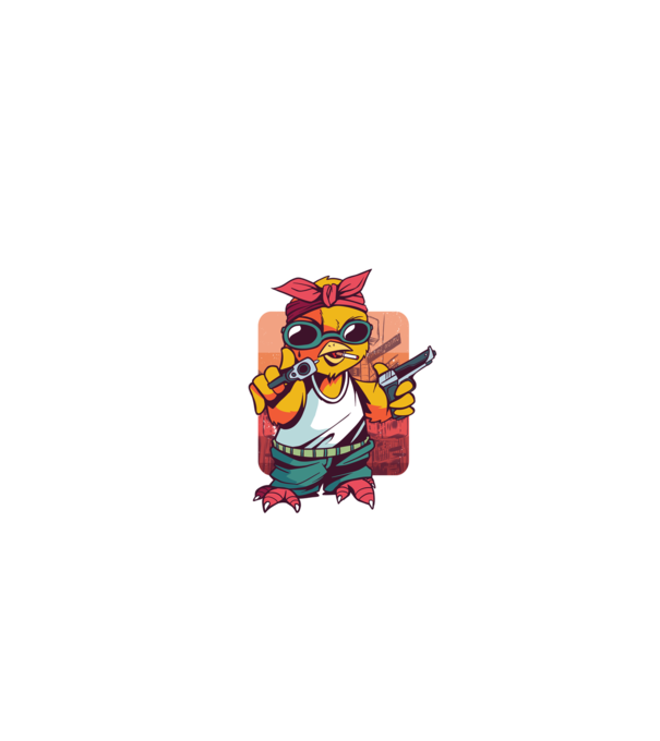 Pew Pew Pew Madafakas Pui model negru pe tricou