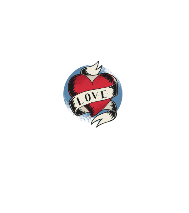 'Love Tatuaj pentru Valentine''s Day' model negru pe tricou