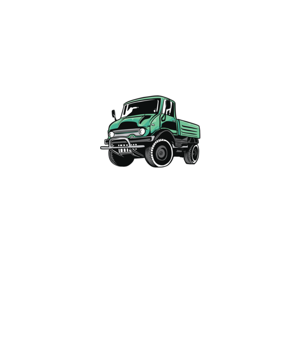 Camion model mentă pe tricou
