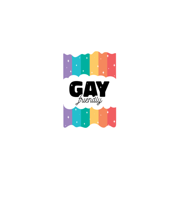 Gay friendly model albastru închis pe tricou