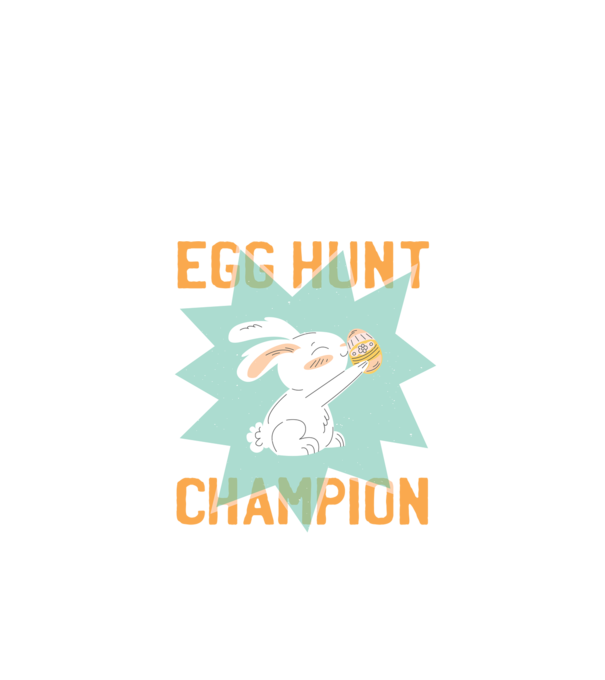 Egg Hunt Champion Campion la vânătoare de ouă model alb pe tricou