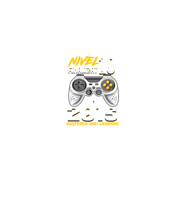 Nivel Finalizat 10  2015 model negru pe tricou