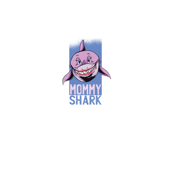 Mommy Shark tricou pentru mama model gri pe tricou