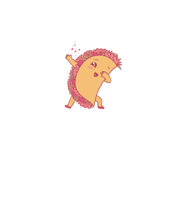 Kawaii Taco DAB model mov pe tricou