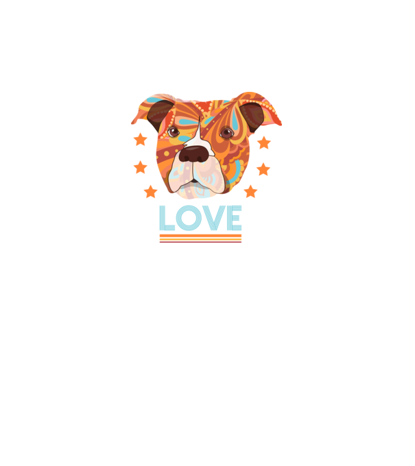 Dragoste Pitbull model negru pe tricou