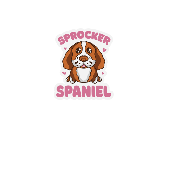Sprocker Spaniel model mov pe tricou