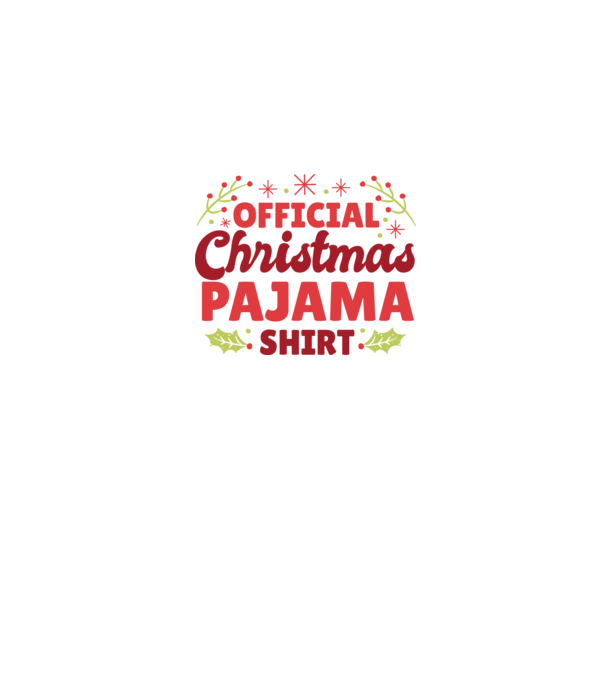 Pijama de Crăciun model alb pe tricou