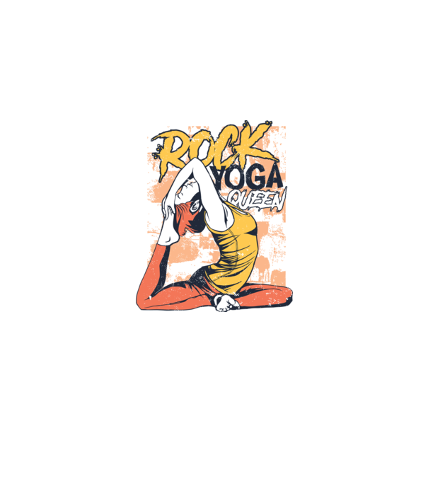 Regina Yoga model verde pe tricou