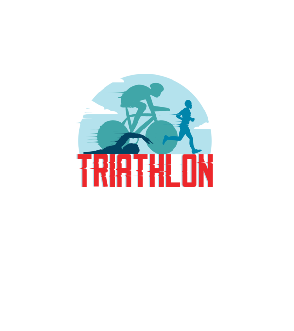 Triatlon Sport model turcoaz pe tricou