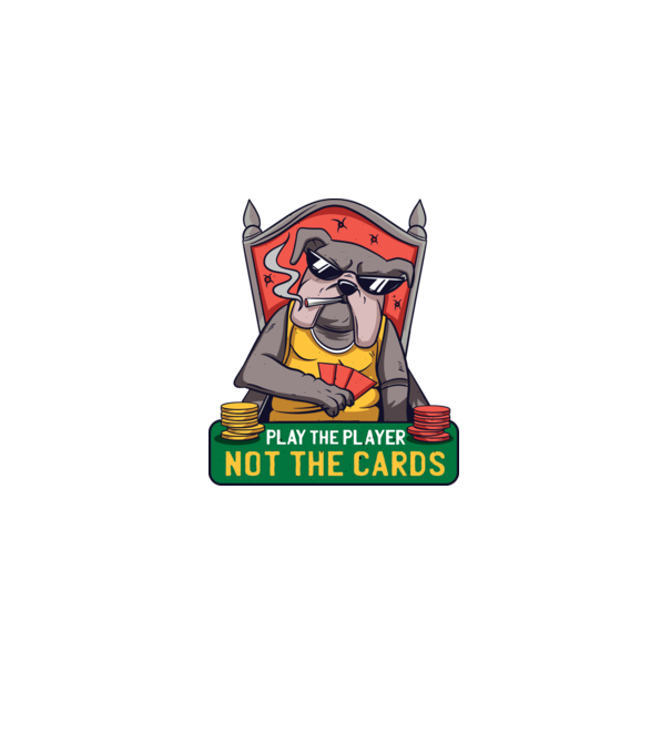Bulldog Poker model negru pe tricou