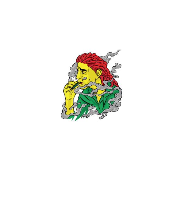 Dreadlock model negru pe tricou