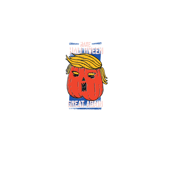 Make Halloween Great Again Trump model negru pe tricou