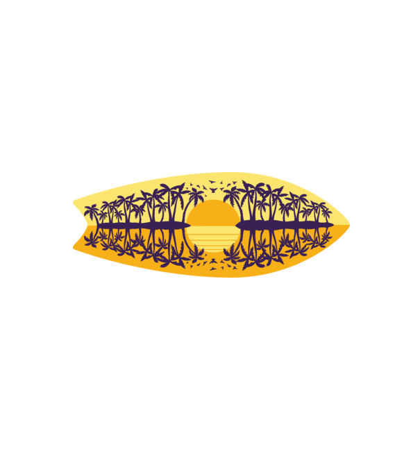 Surfboard model alb/roșu pe tricou