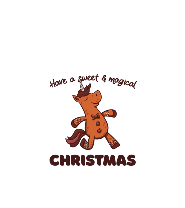 Have a sweet and magical Christmas model alb pe tricou